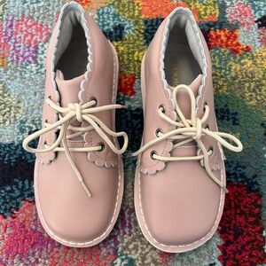 Charming Pink Lace Up Kids Boots